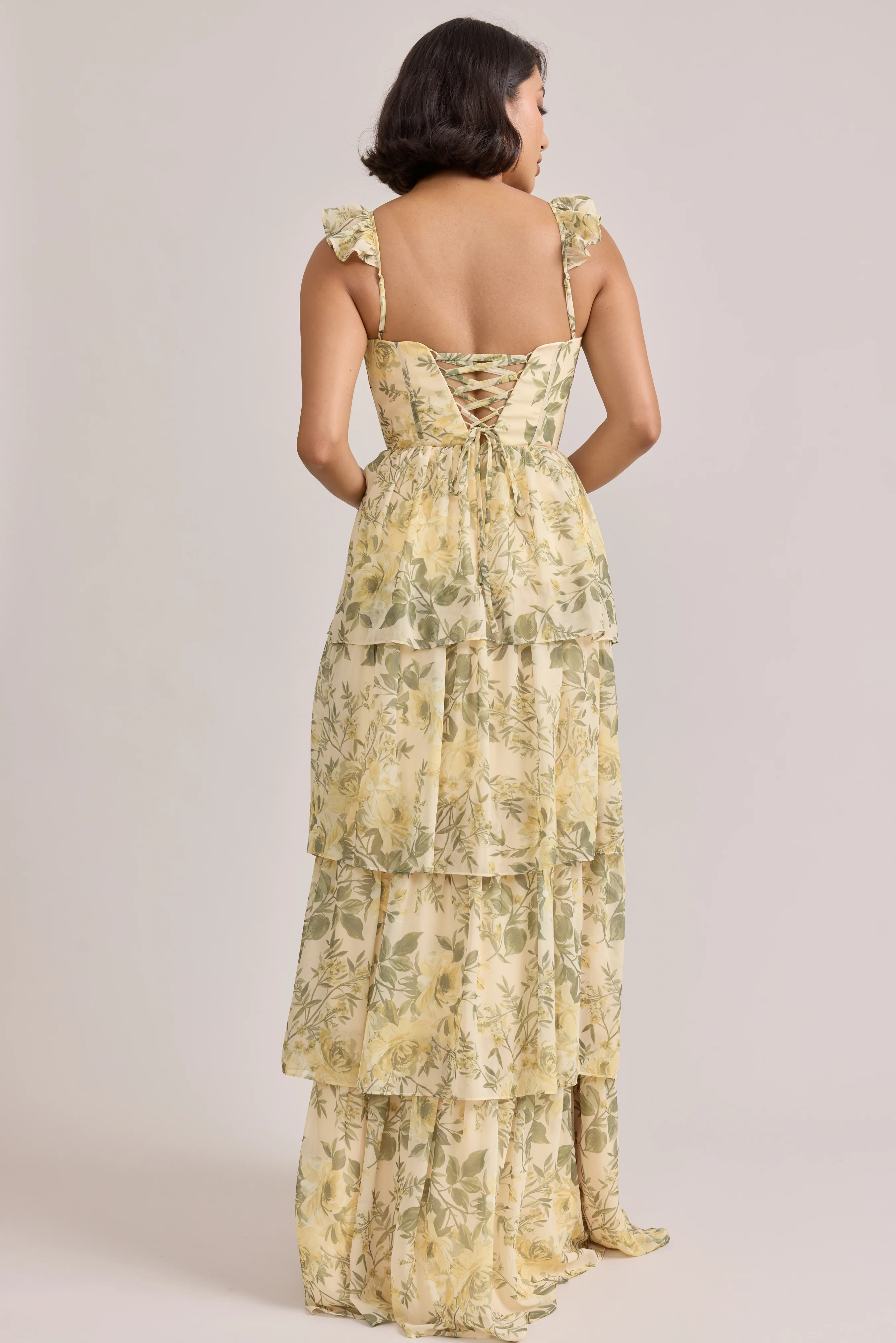 Poppy Chiffon Floral Print Dress | Made To Order - Image 72