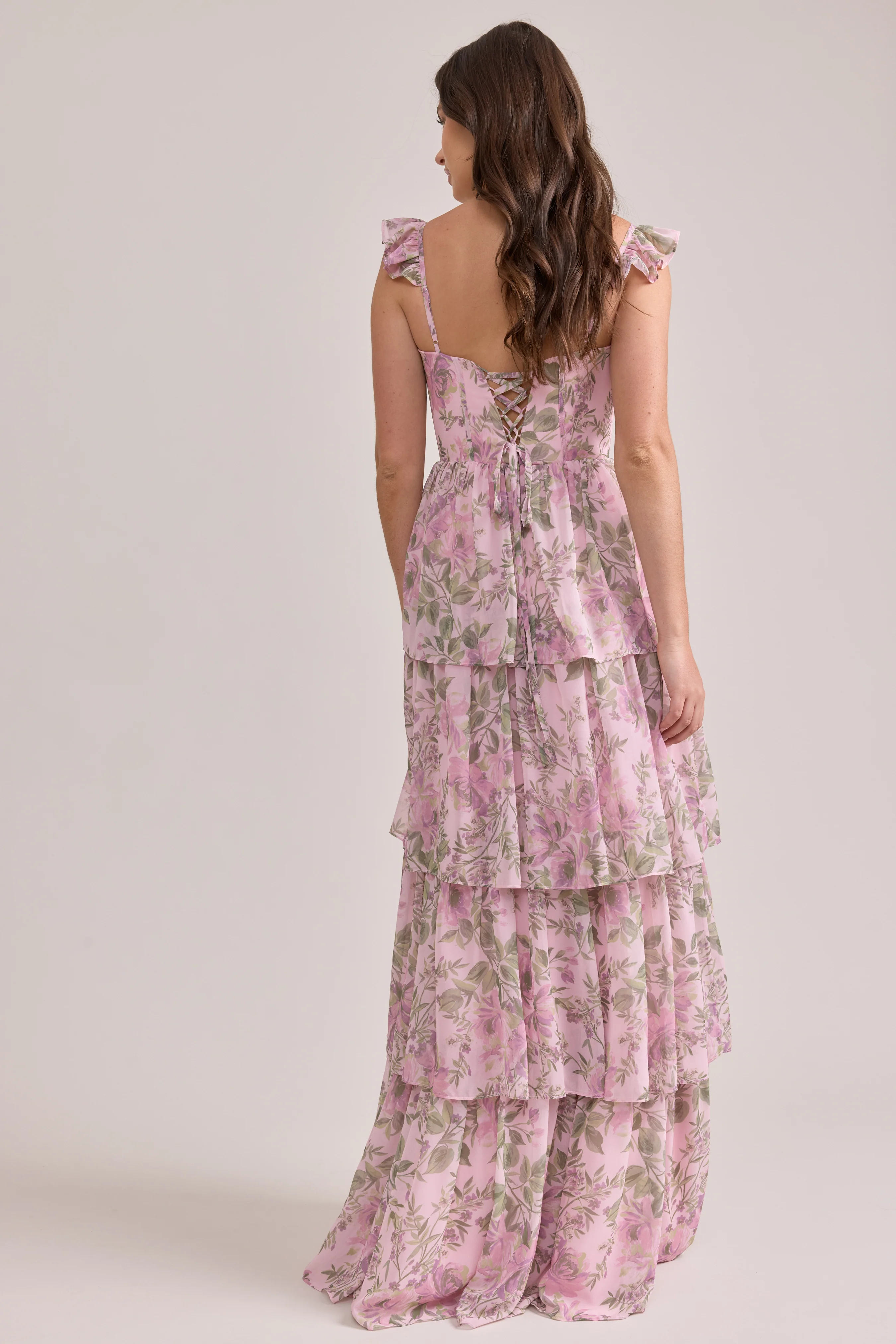 Poppy Chiffon Floral Print Dress | Made To Order - Image 77