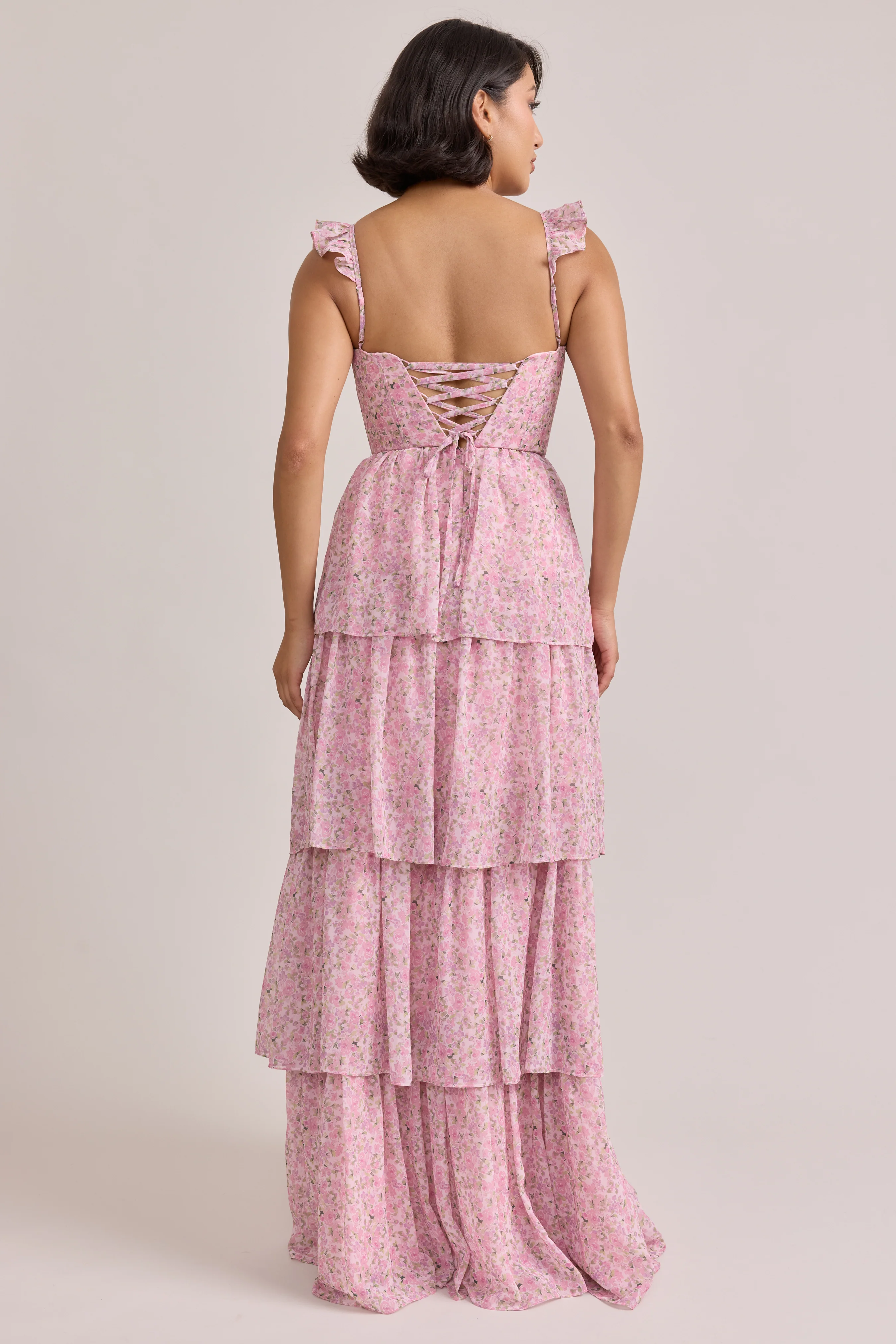 Poppy Chiffon Floral Print Dress | Made To Order - Image 79