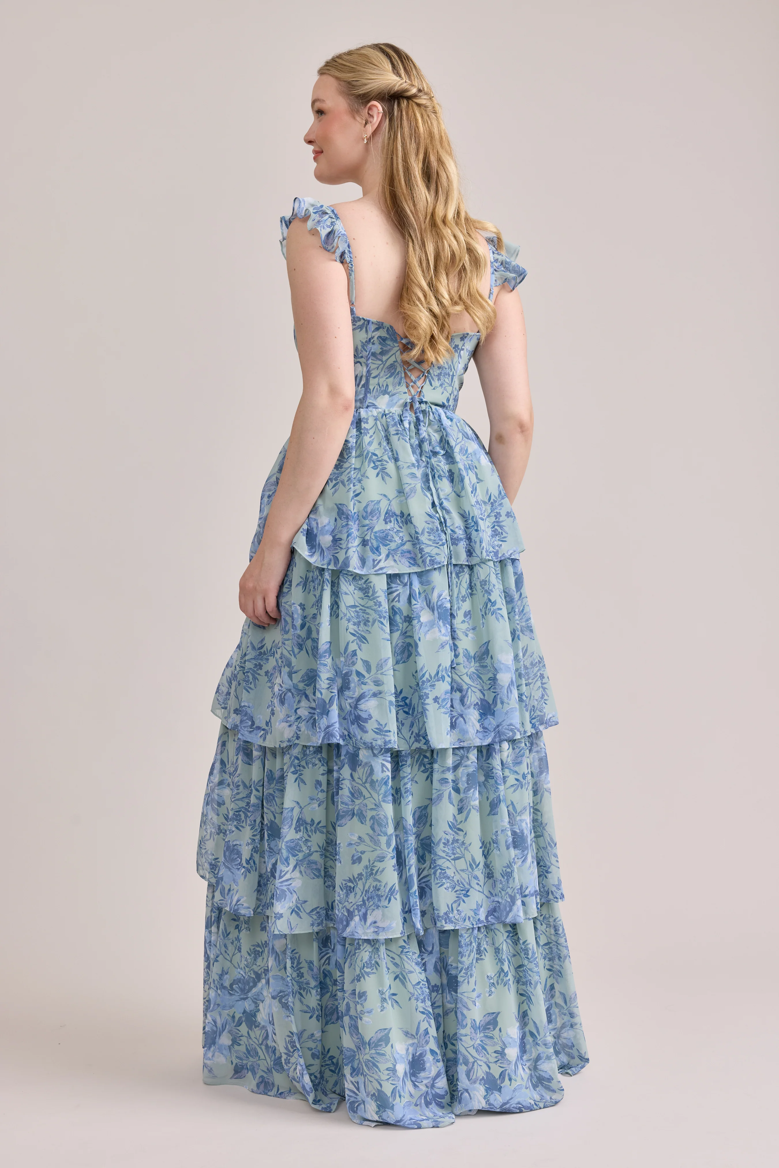 Poppy Chiffon Floral Print Dress | Made To Order - Image 83