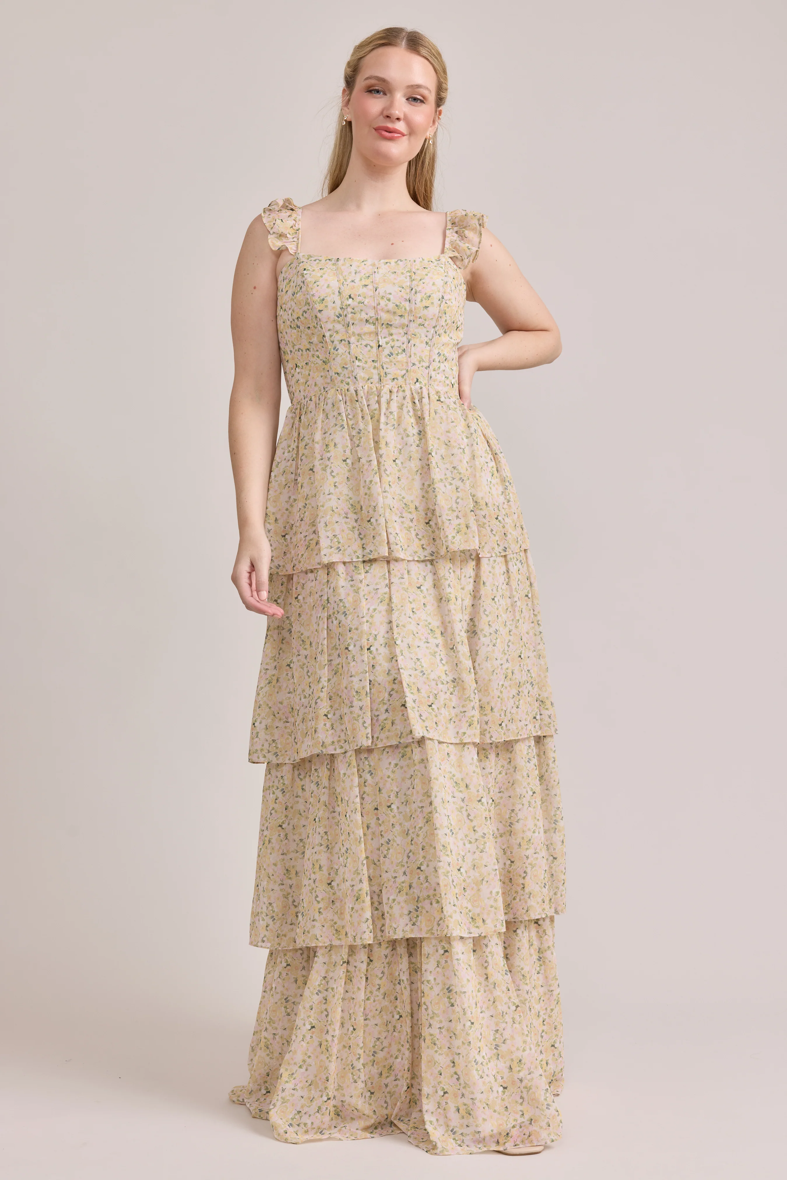 Poppy Chiffon Floral Print Dress | Made To Order - Image 91