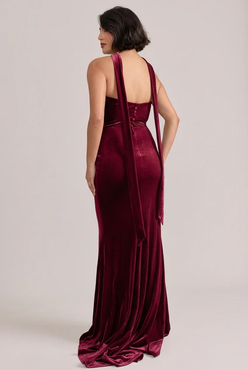 Quinn Velvet Dress | Made To Order - Image 10