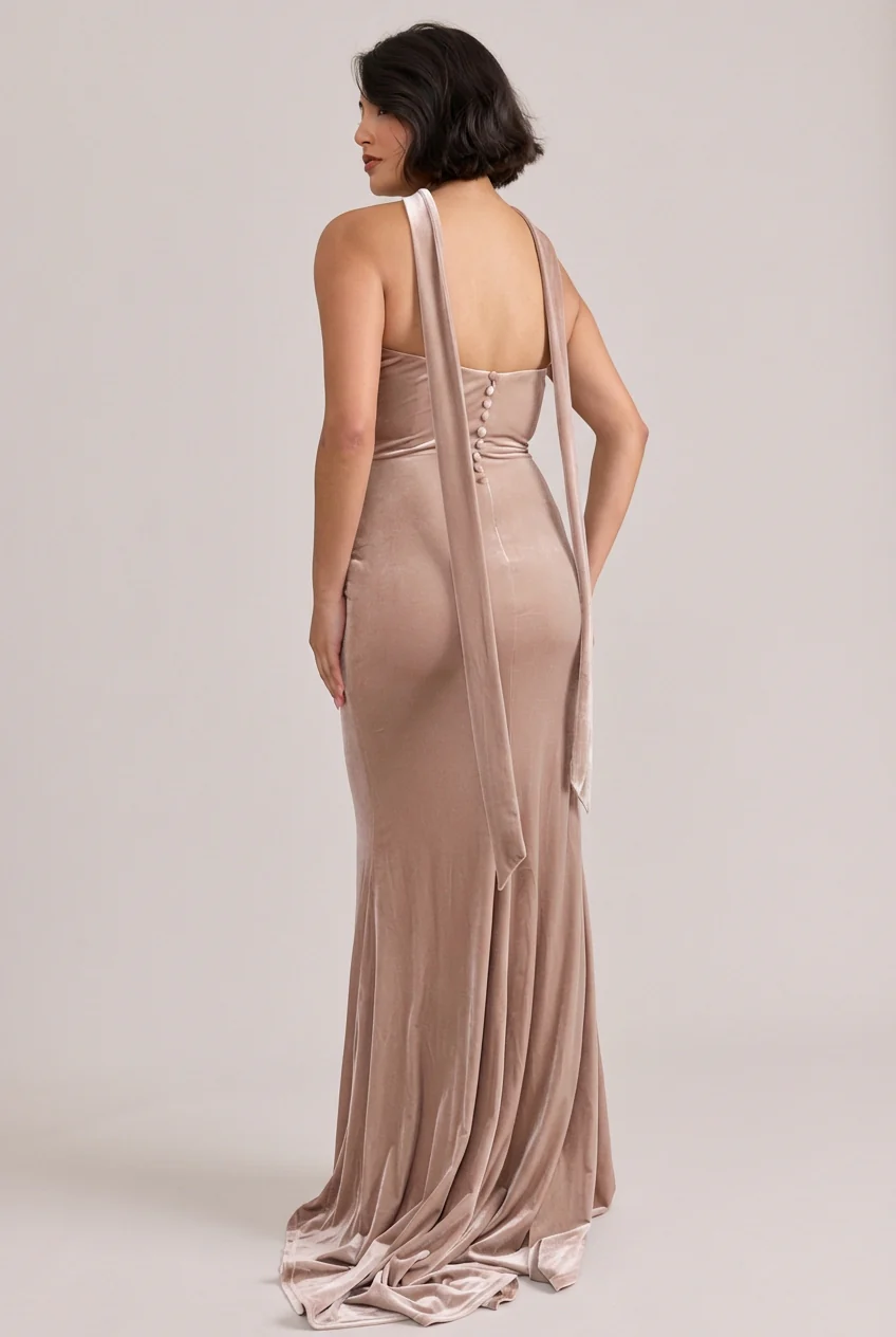 Quinn Velvet Dress | Made To Order - Image 12