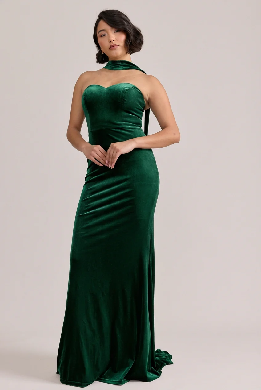 Quinn Velvet Dress | Made To Order - Image 19