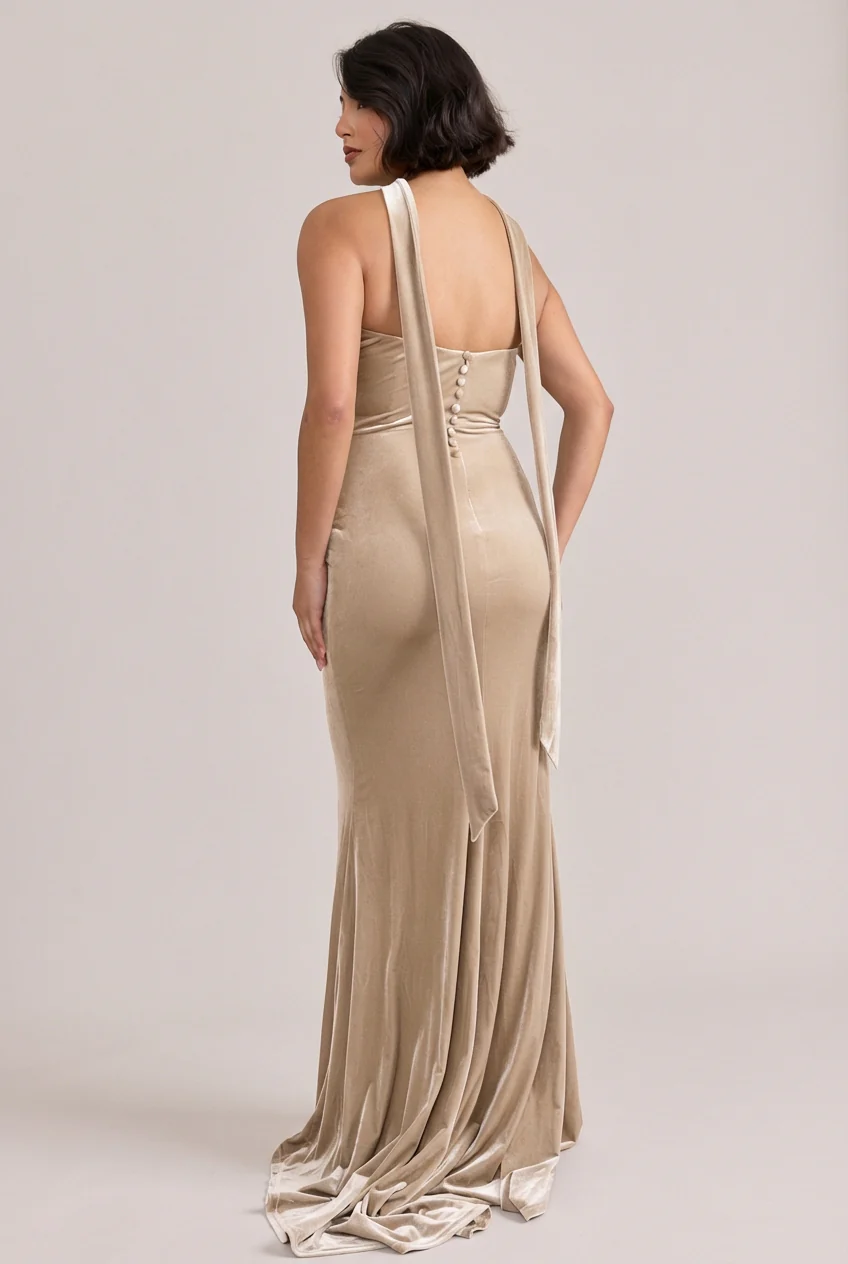 Quinn Velvet Dress | Made To Order - Image 22