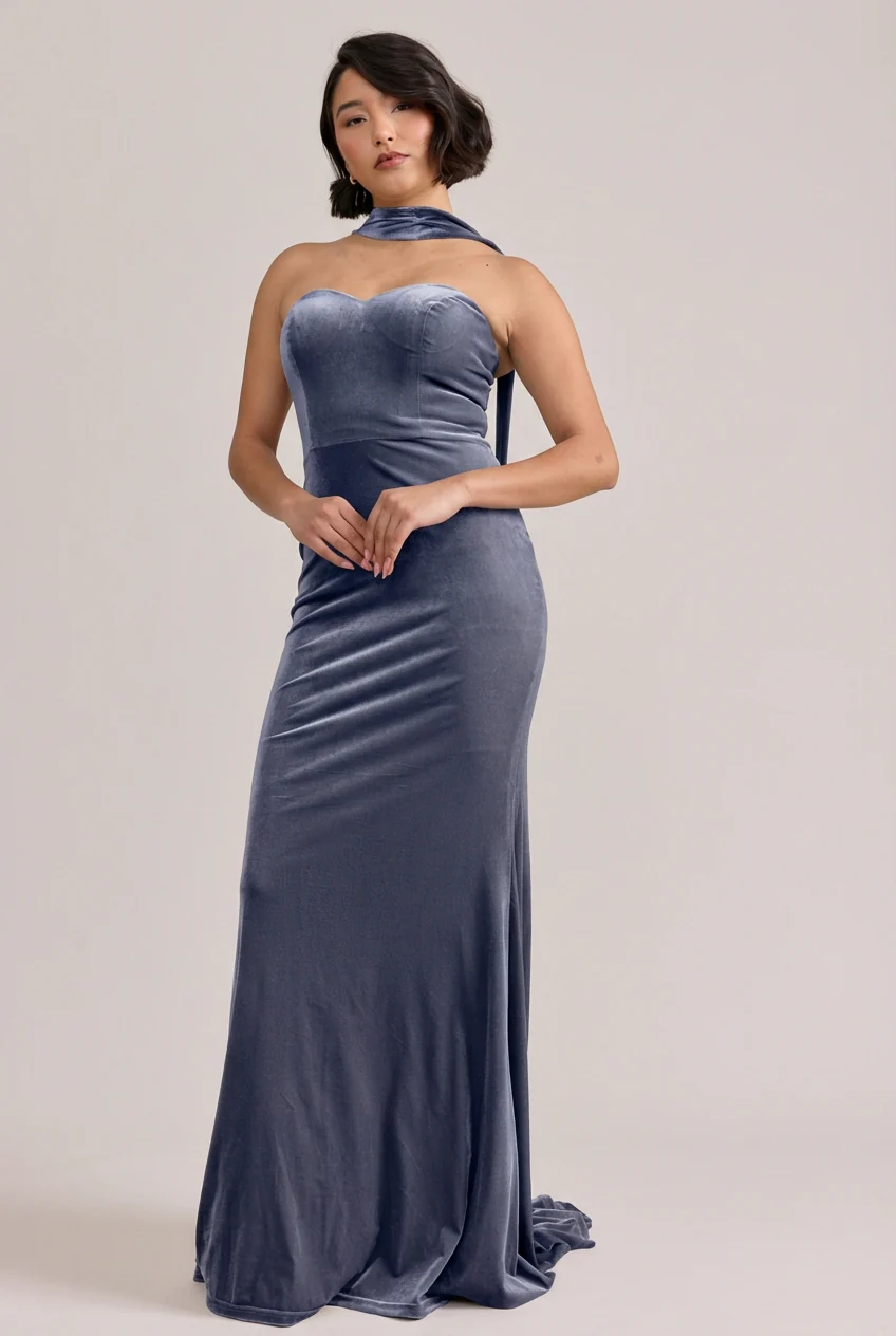 Quinn Velvet Dress | Made To Order - Image 23