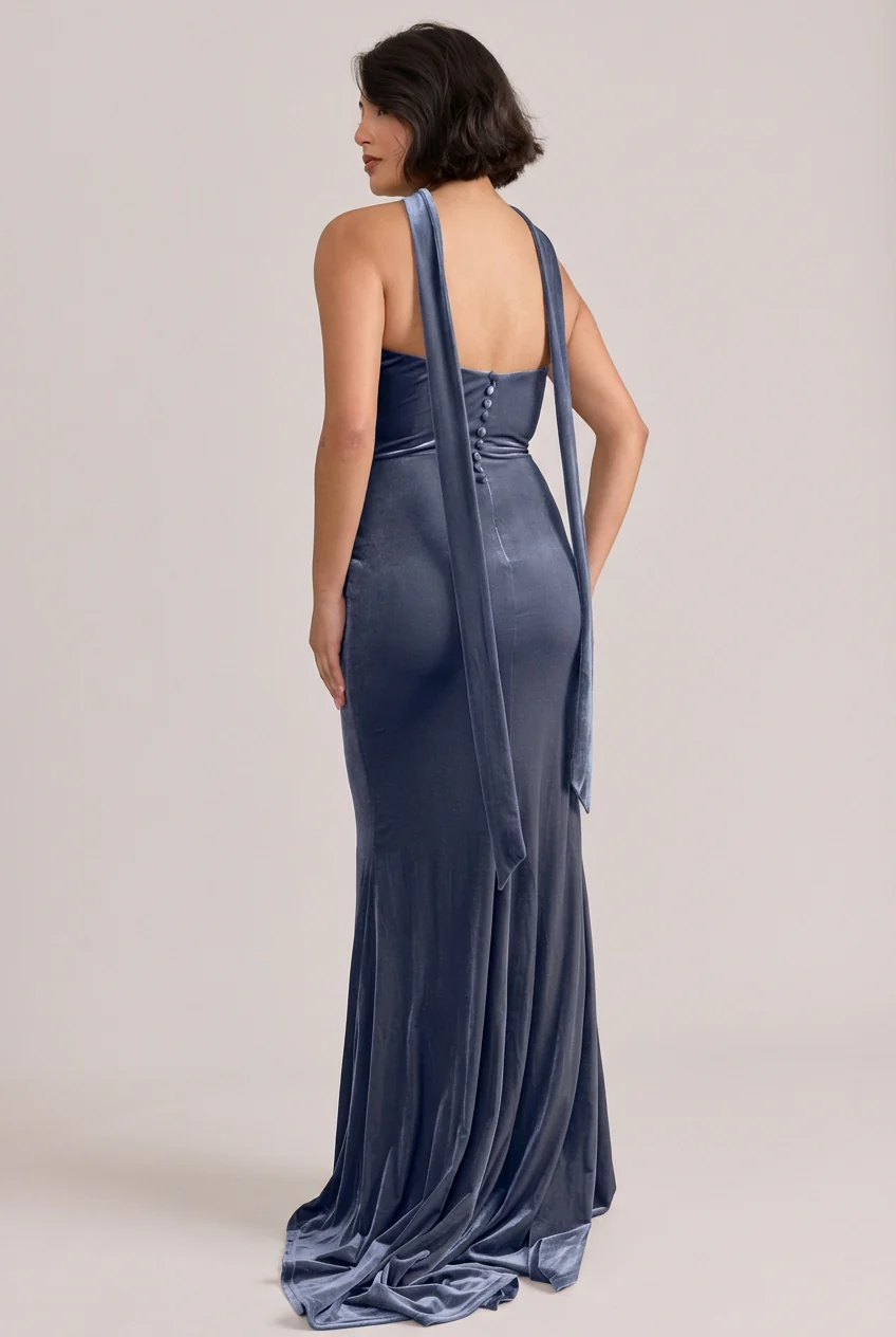 Quinn Velvet Dress | Made To Order - Image 24