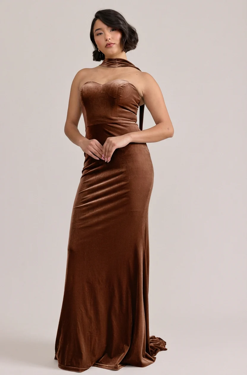 Quinn Velvet Dress | Made To Order - Image 25