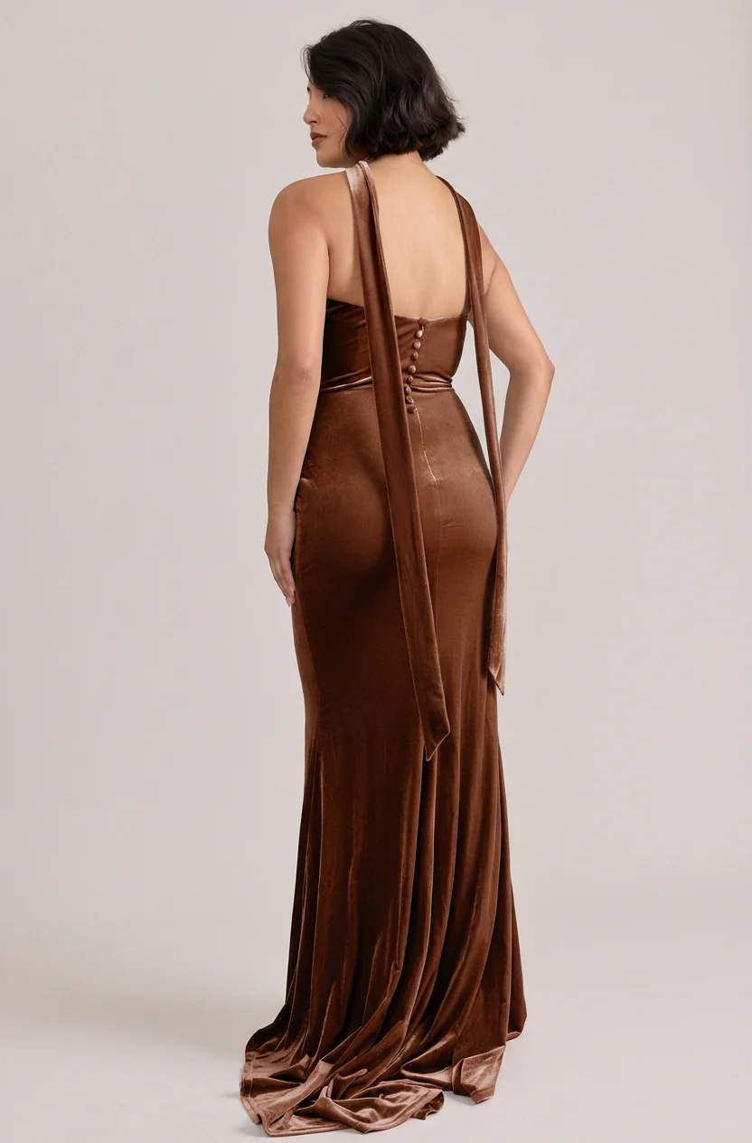 Quinn Velvet Dress | Made To Order - Image 26