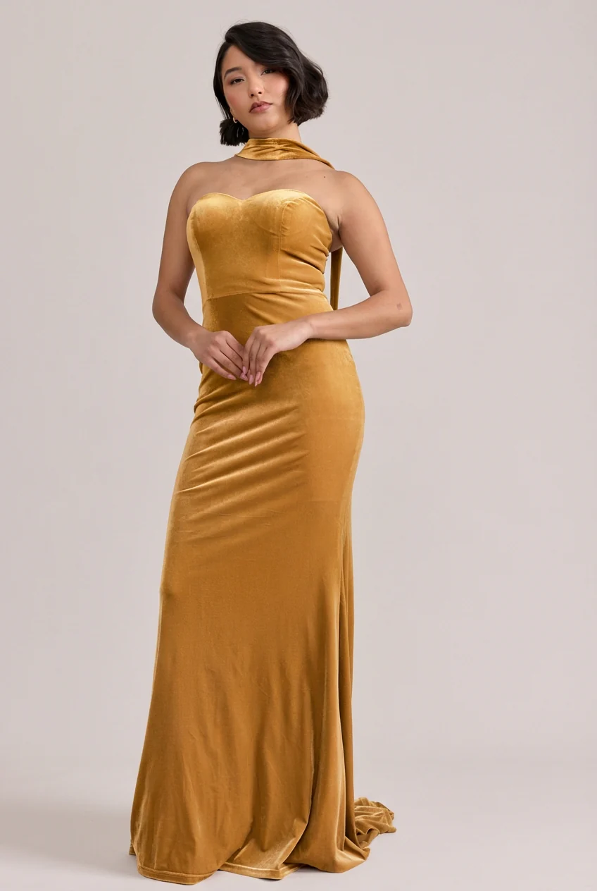 Quinn Velvet Dress | Made To Order - Image 27