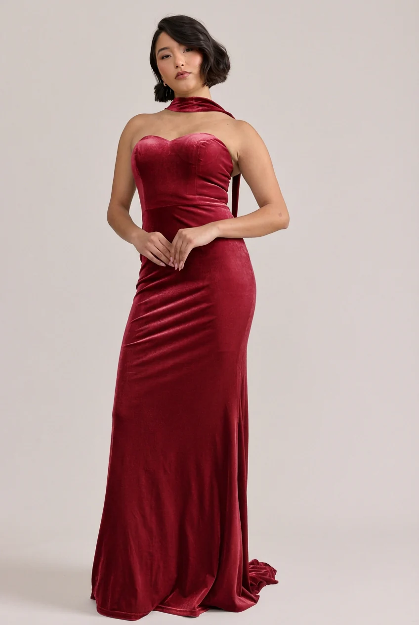 Quinn Velvet Dress | Made To Order - Image 35