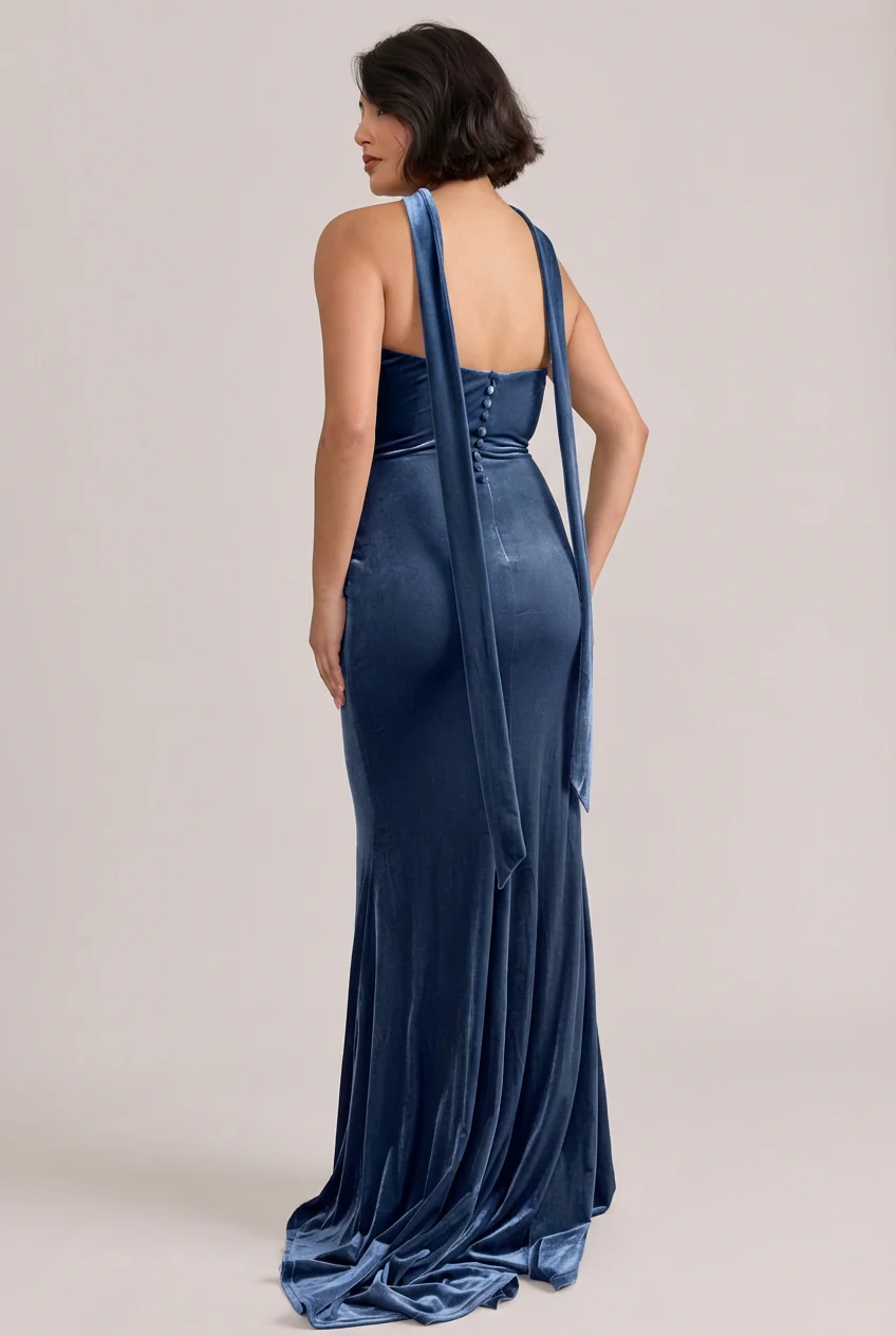 Quinn Velvet Dress | Made To Order - Image 40