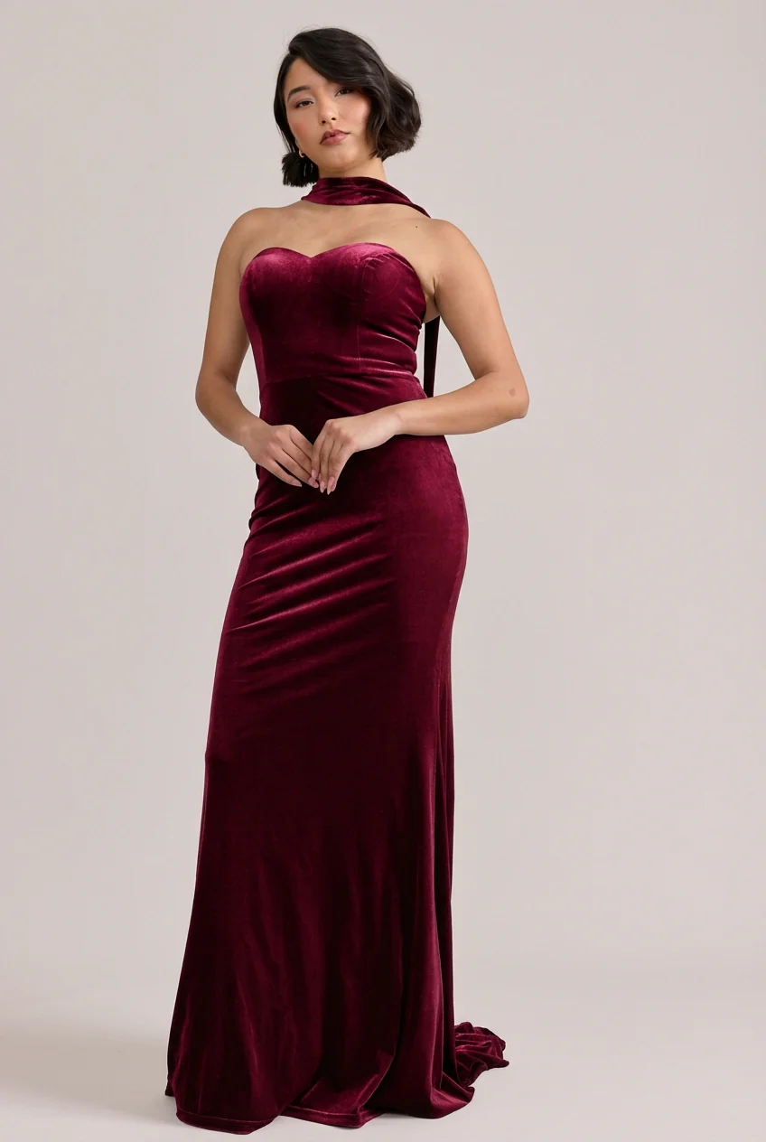 Quinn Velvet Dress | Made To Order - Image 9