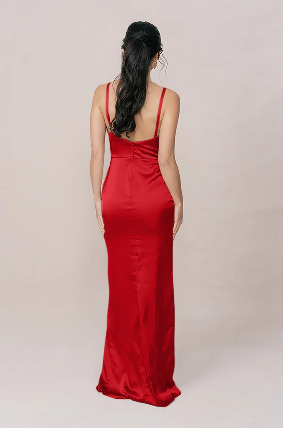 Rava Satin Dress | Made To Order - Image 124