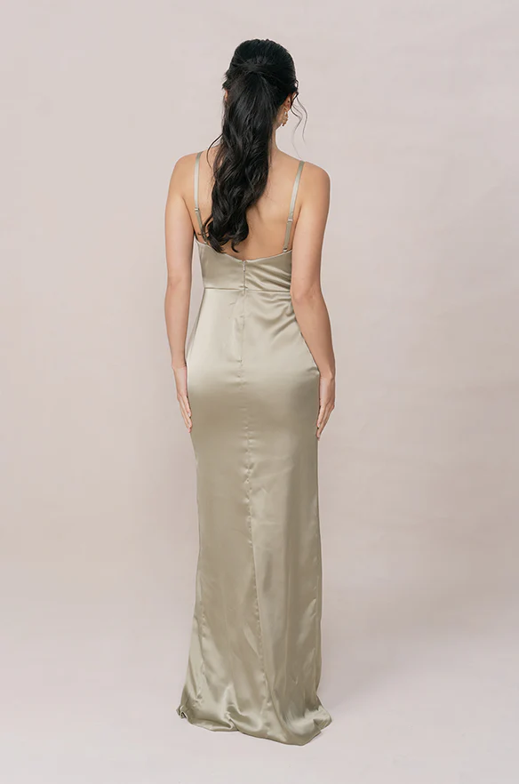 Rava Satin Dress | Made To Order - Image 138