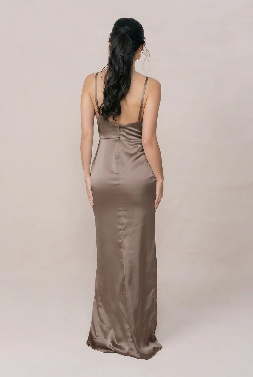 Rava Satin Dress | Made To Order - Image 161