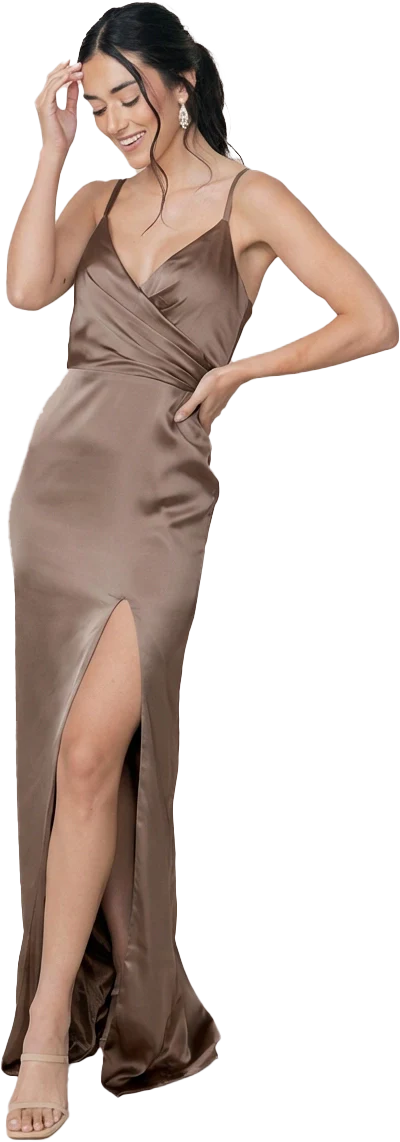 Rava Satin Dress | Made To Order - Image 163