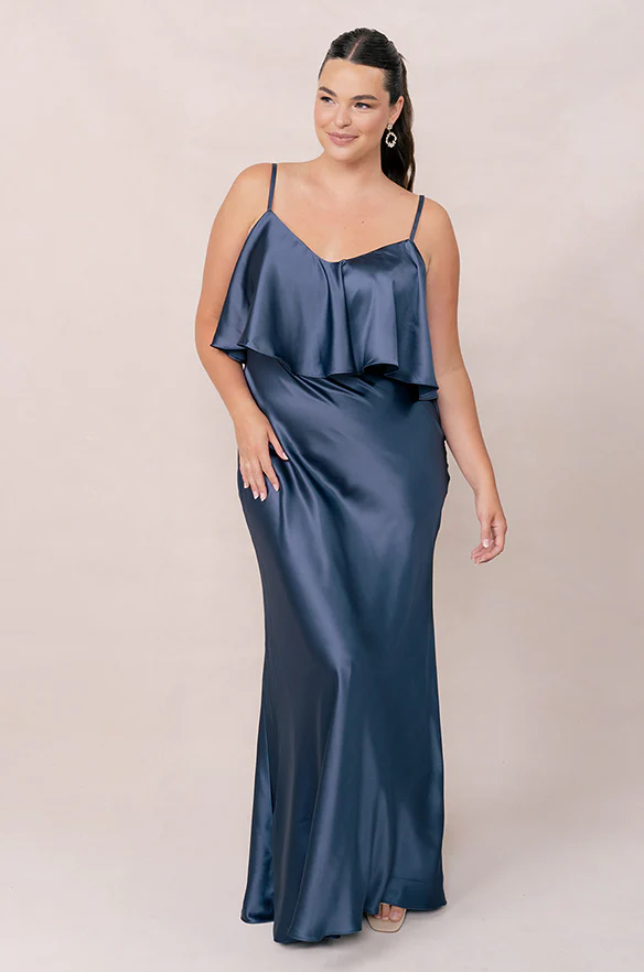 Riley Convertible Satin Dress | Made To Order