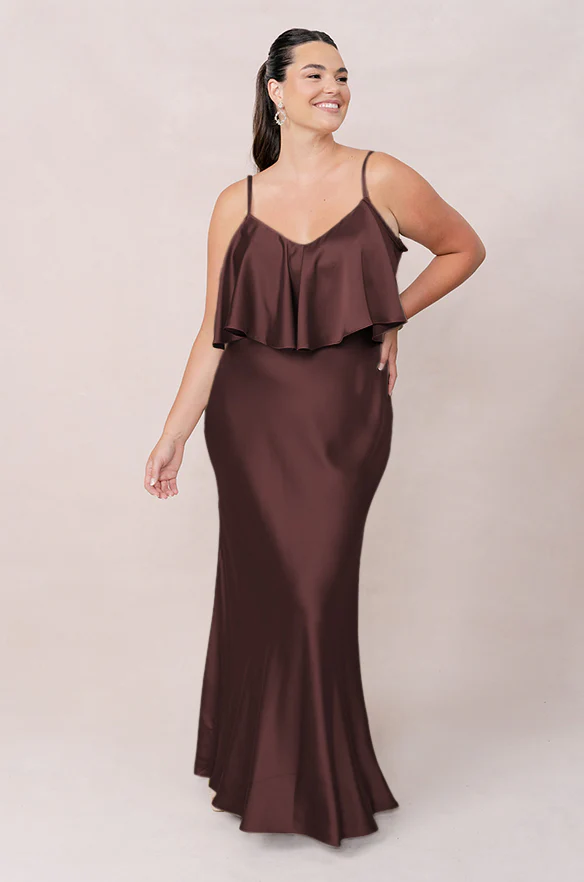 Riley Convertible Satin Dress | Made To Order - Image 107