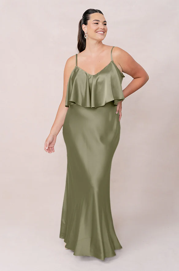 Riley Convertible Satin Dress | Made To Order - Image 113