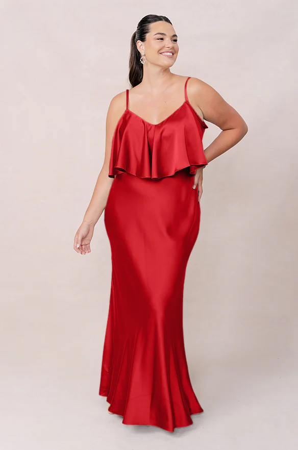 Riley Convertible Satin Dress | Made To Order - Image 123