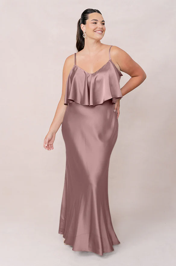 Riley Convertible Satin Dress | Made To Order - Image 127