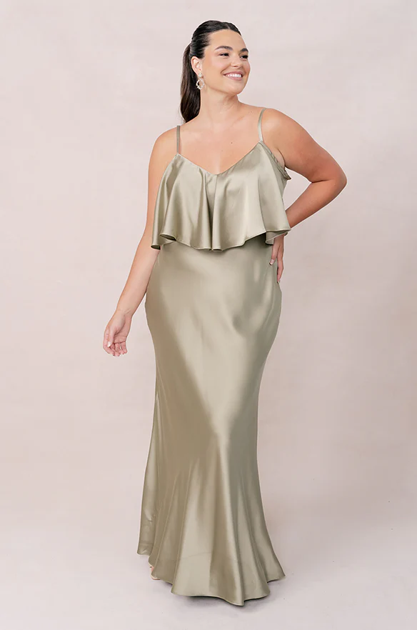 Riley Convertible Satin Dress | Made To Order - Image 137