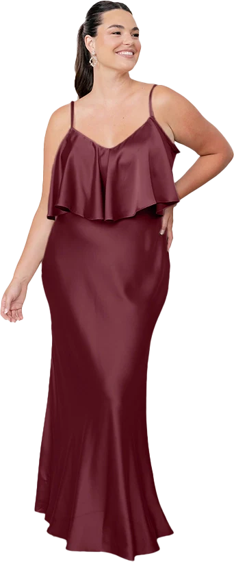 Riley Convertible Satin Dress | Made To Order - Image 14