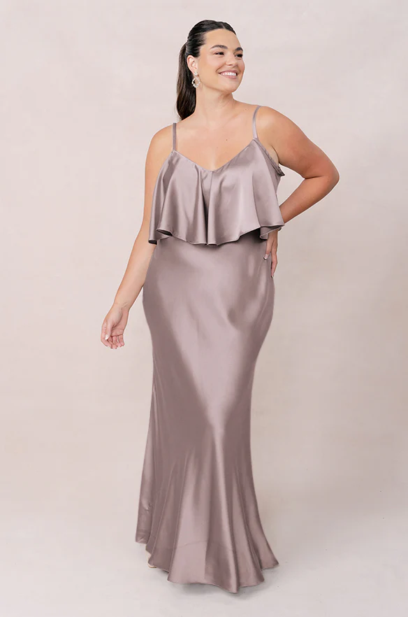 Riley Convertible Satin Dress | Made To Order - Image 147