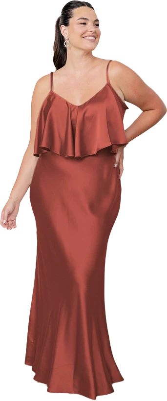 Riley Convertible Satin Dress | Made To Order - Image 15