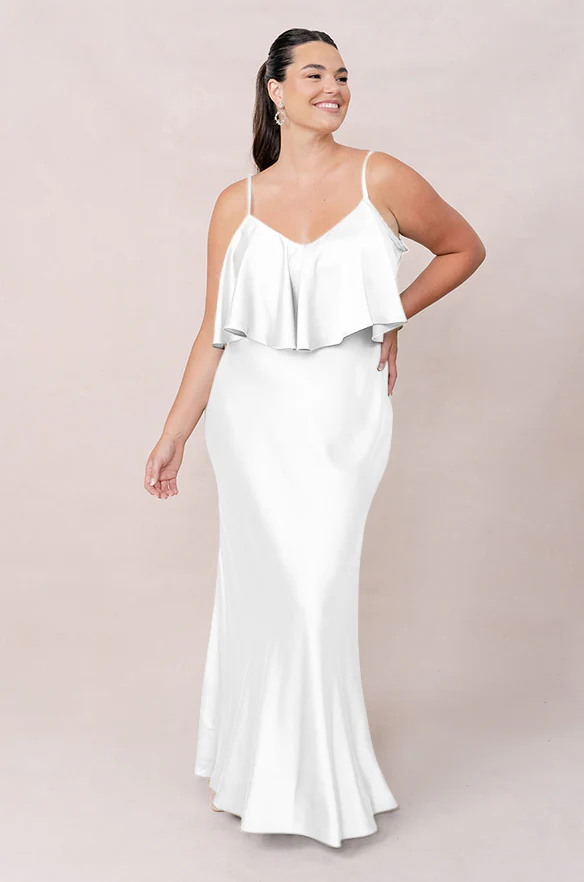 Riley Convertible Satin Dress | Made To Order - Image 153