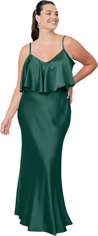 Riley Convertible Satin Dress | Made To Order - Image 22