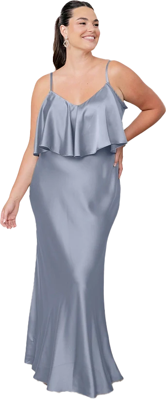 Riley Convertible Satin Dress | Made To Order - Image 24