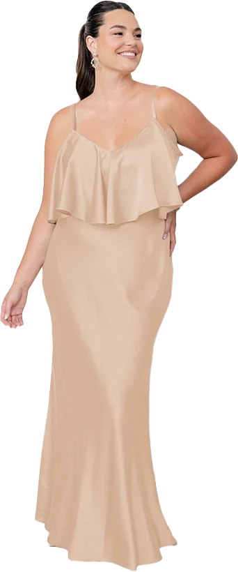 Riley Convertible Satin Dress | Made To Order - Image 28