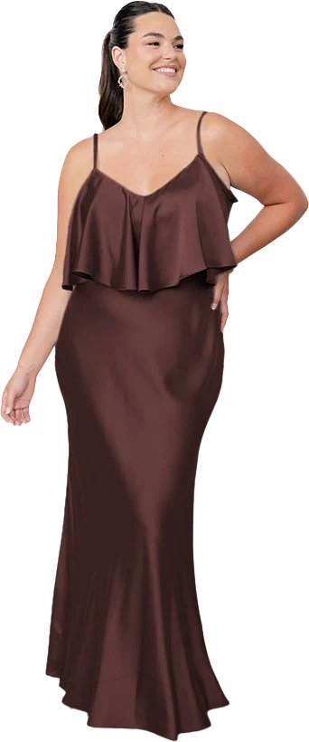 Riley Convertible Satin Dress | Made To Order - Image 34