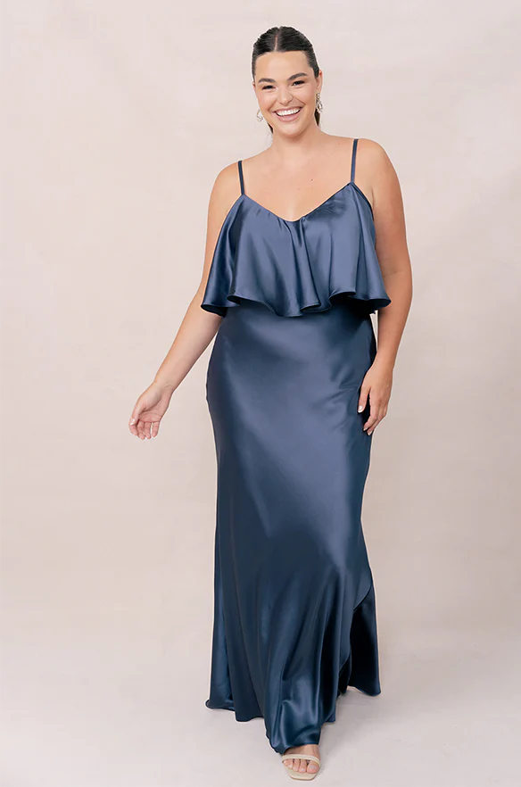 Riley Convertible Satin Dress | Made To Order - Image 4