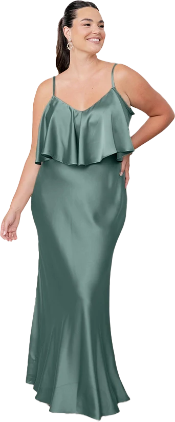 Riley Convertible Satin Dress | Made To Order - Image 44