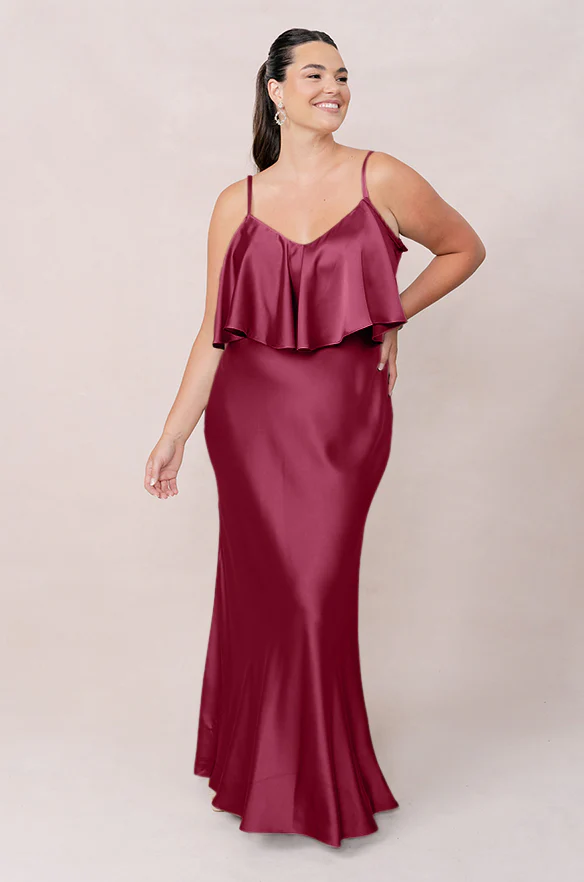 Riley Convertible Satin Dress | Made To Order - Image 59