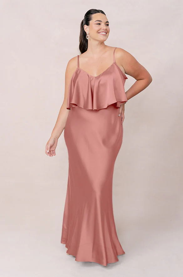 Riley Convertible Satin Dress | Made To Order - Image 77