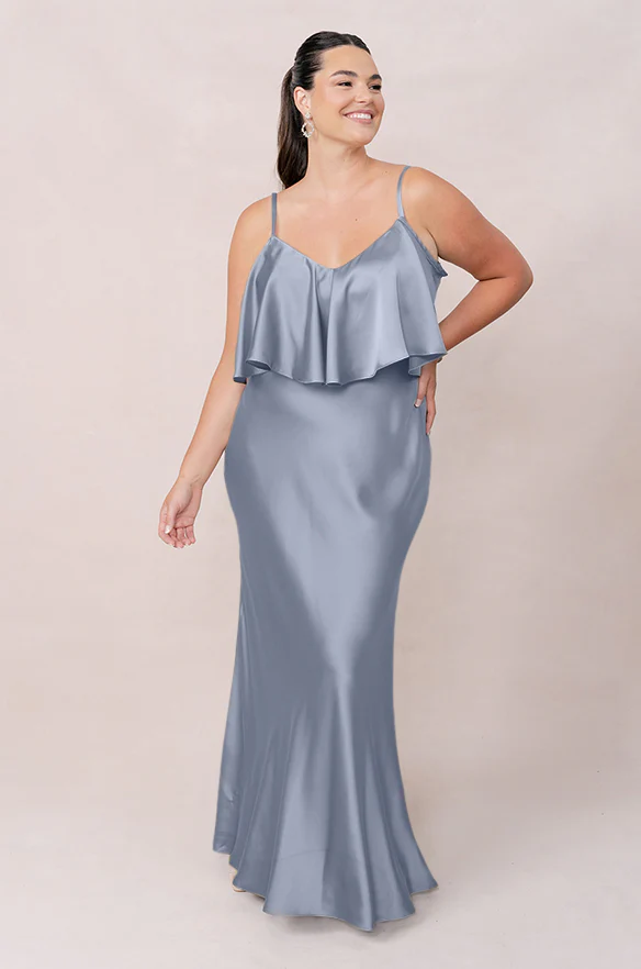 Riley Convertible Satin Dress | Made To Order - Image 87
