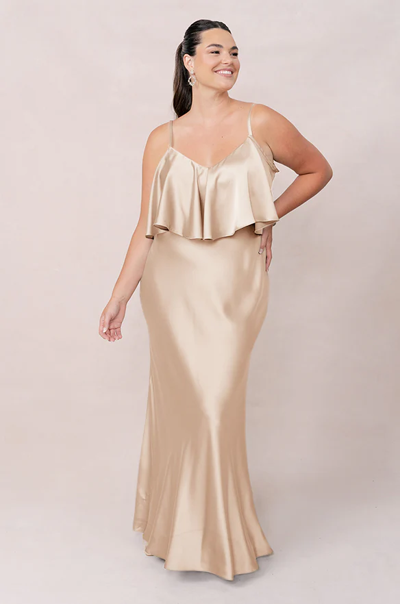 Riley Convertible Satin Dress | Made To Order - Image 93