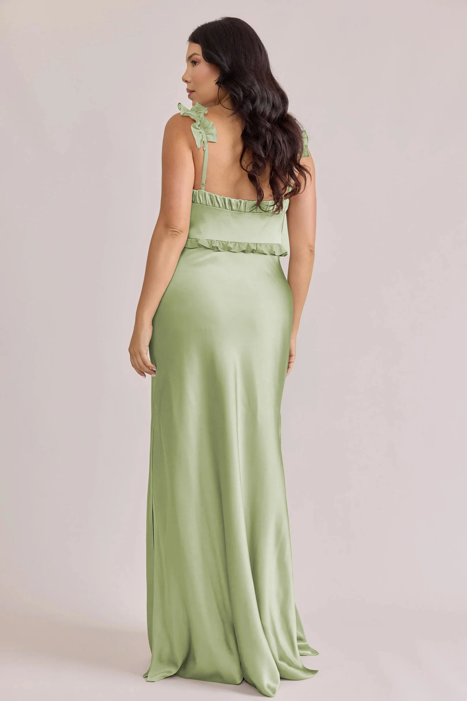 Romy Satin + Chiffon Dress | Made To Order - Image 101