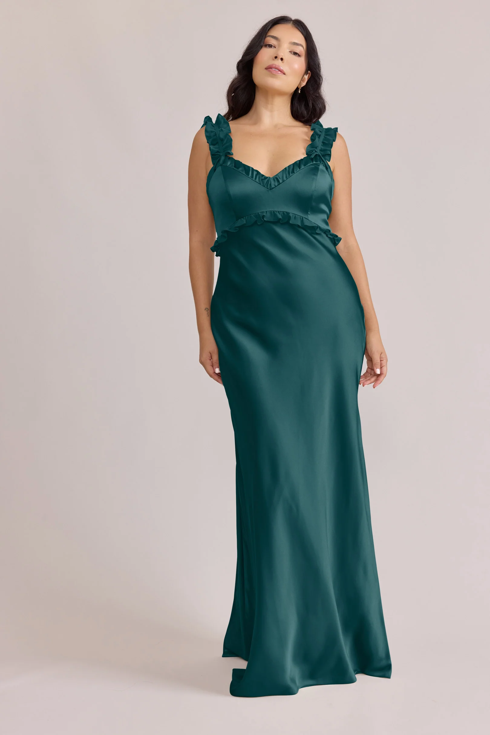 Romy Satin + Chiffon Dress | Made To Order - Image 59