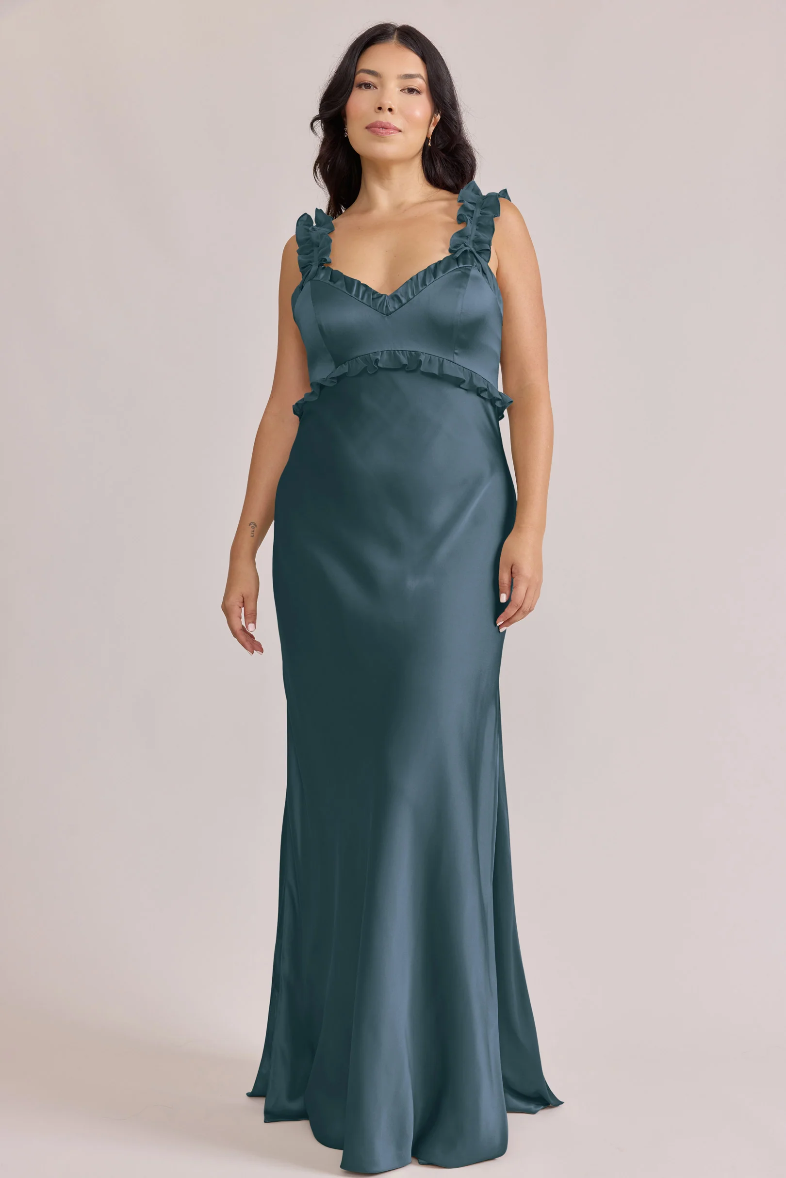 Romy Satin + Chiffon Dress | Made To Order - Image 61