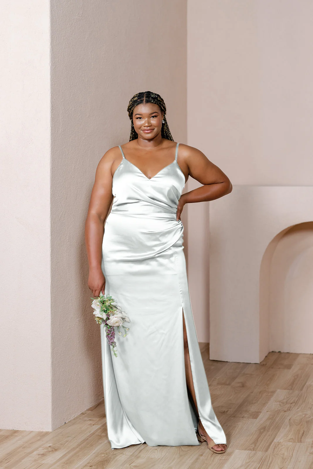 Rory Satin Dress | Made To Order - Image 158