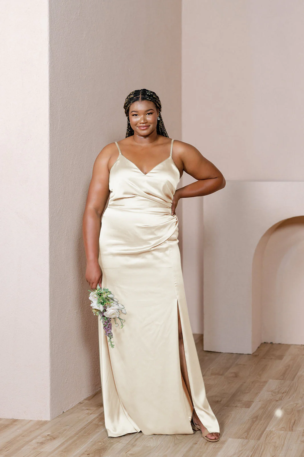 Rory Satin Dress | Made To Order - Image 162