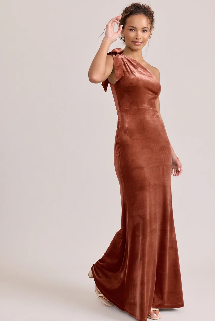 Rowan Velvet Dress | Made To Order - Image 64