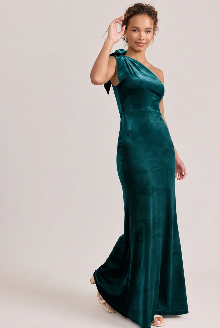 Rowan Velvet Dress | Made To Order - Image 89