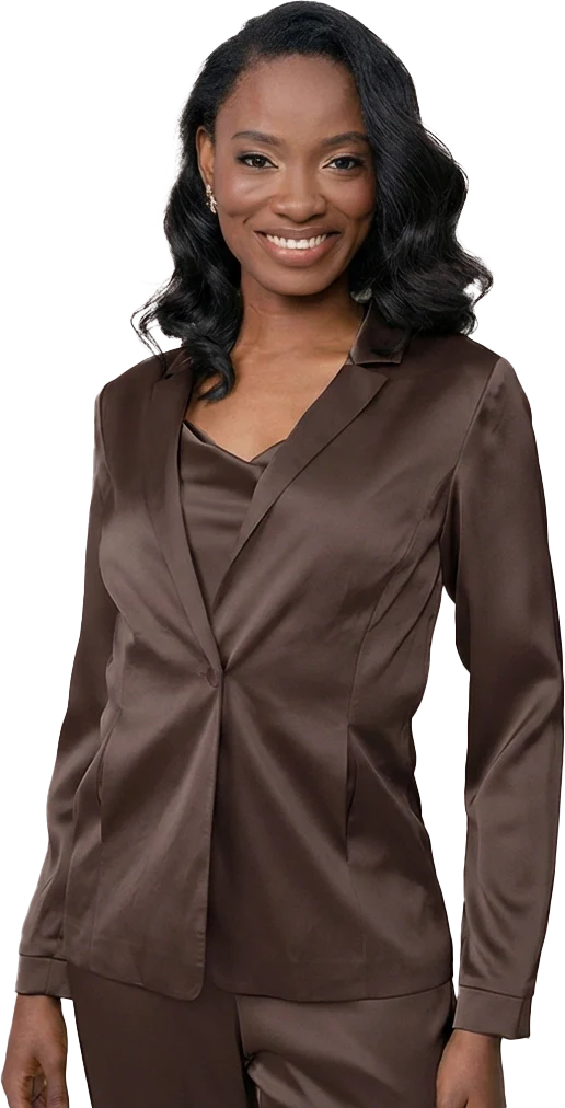 Ruby Satin Jacket | Made To Order - Image 123