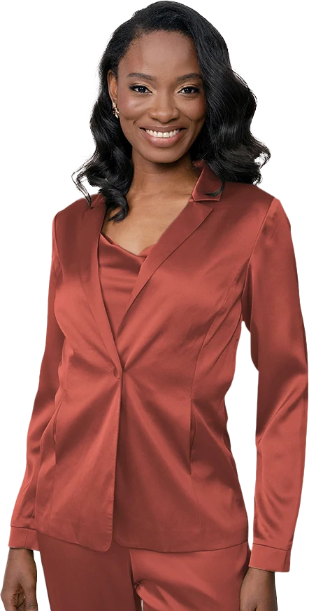 Ruby Satin Jacket | Made To Order - Image 17